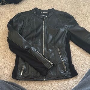 Black Faux Leather Jacket